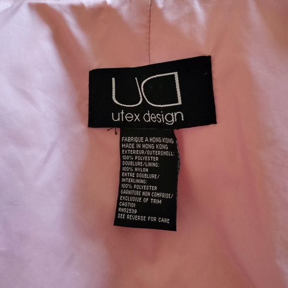 Utex Design Quilted Jacket Pink - Picture 2 of 6